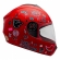 Capacete Moto Infantil Criança Fly Young Live Azul Preto Vermelho C/ Selo Inmetro Masculino Feminino - Vermelho